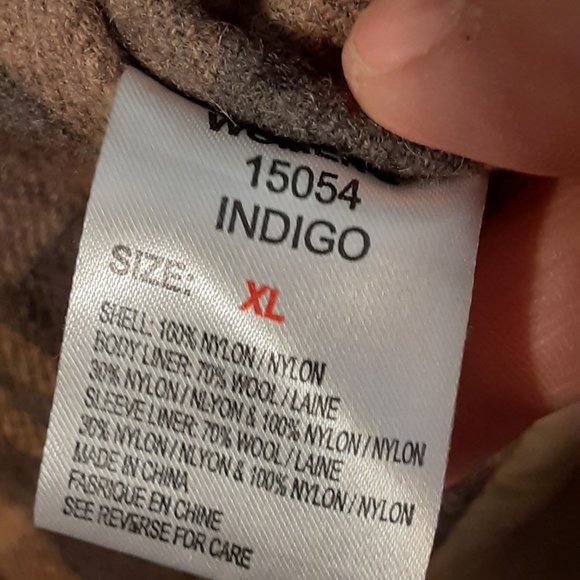 Woolrich women's wool & nylon removable hood anorak jacket sz XL - Picture 10 of 11